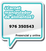 curso de carnet manipulador de alimentos zaragoza